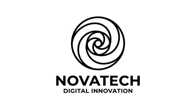 Novatech Digital Innovation Logo Design.
