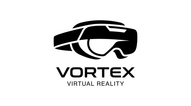 Vortex Virtual Reality Logo Design.