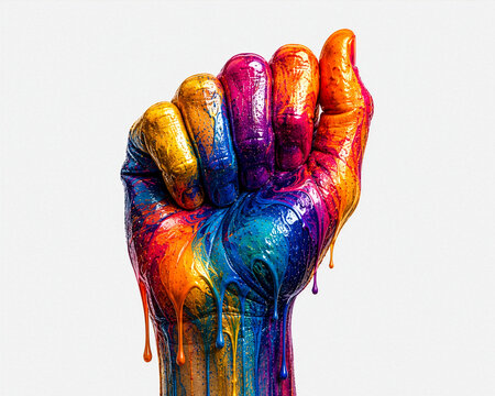 Colourful Hand Gesture A
