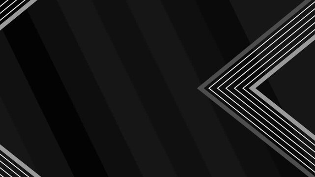 Abstract background with glowing turquoise diagonal lines forming a sharp chevron shape animation