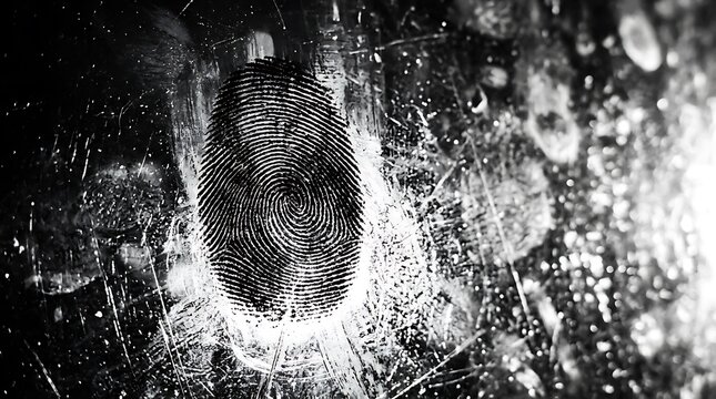 Unique fingerprint scan with digital data particles