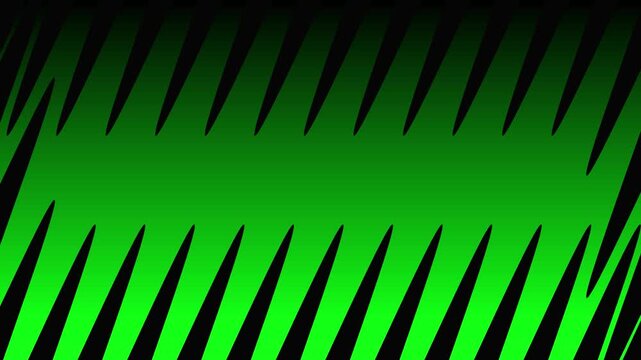 Dynamic Black Jagged Speed Lines Animation on Green Screen Background for Chroma Key Action Transition and Overlay