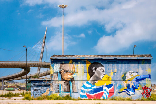 Street Art Mural and Ponte del Mare Pescara