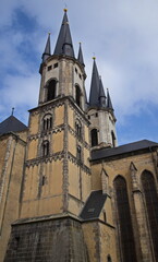 Fototapeta premium Church of St. Nicolas in Cheb (Eger) in Czech Republic, Europe 