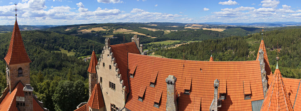 Bouzov castle in Olomouc District, Czech Republic,Europe
