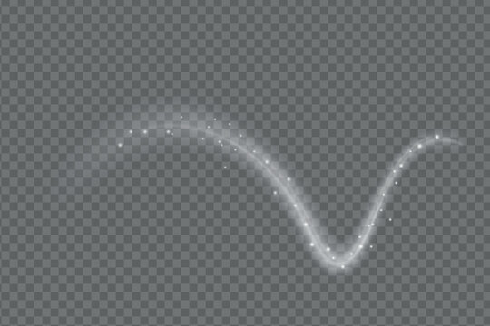 Cold winter wind texture. Holiday vector blizzard. Christmas effect of a cold blizzard. Vector PNG.
