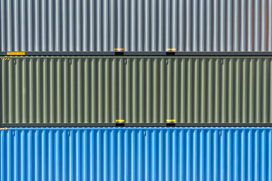 Shipping containers forming a textured background pattern
