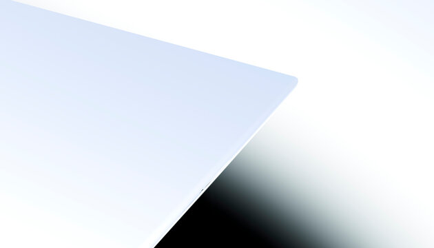 Abstract silver triangle geometry with soft gradient background