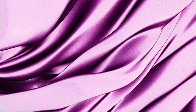 Pink satin fabric folds forming an elegant abstract background