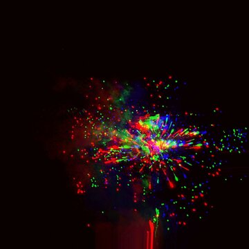 fireworks in the night sky