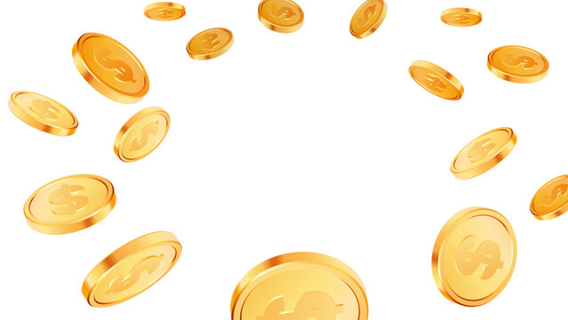 Golden Coin Explosion Background for Jackpot and Casino Games