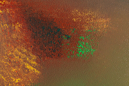 Abstract autumn texture with bright green and gold accents