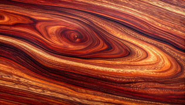 High resolution rich dark rosewood grain texture with organic swirls and knots