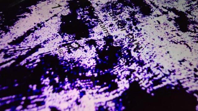 Abstract macro shot of a broken LCD screen fluid leak, futuristic glitch texture, cyberpunk digital damage, and leaking liquid crystal background.
