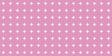 Seamless rounded square geometric pattern in soft pink with clean repeating layout bringing modern retro style for wallpaper, fabric, packaging, textile, branding, surface design projects © SpainArts