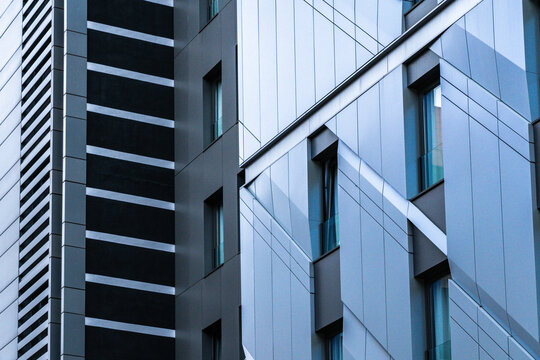 Modern building facade detail with contemporary design