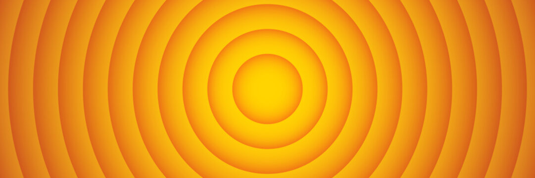 horizontal blended golden circle design for background and display.