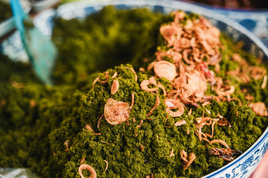 Local seaweed with sesame in Luang Prabang, Laos