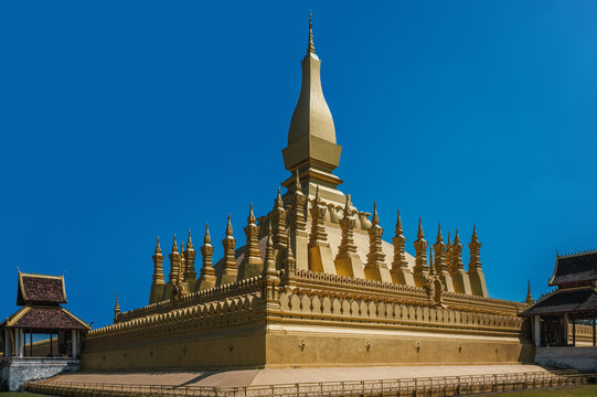 Great Golden Stupa at Pha that Luang in Vientiane, Laos