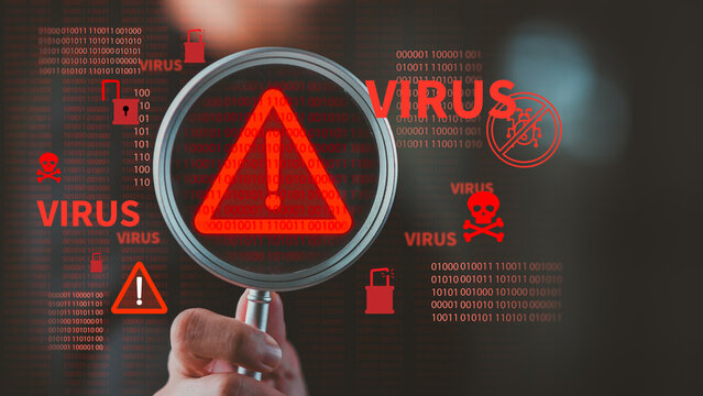 Cybersecurity analyst investigating virus detection, malware protection, cyber threat analysis, data security, network protection, ransomware prevention, cybersecurity monitoring, risk assessment