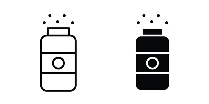 Baby powder icon simple design group