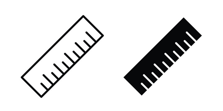 Ruler icon simple design group