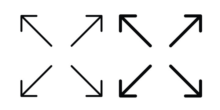Expand arrows icon simple design group
