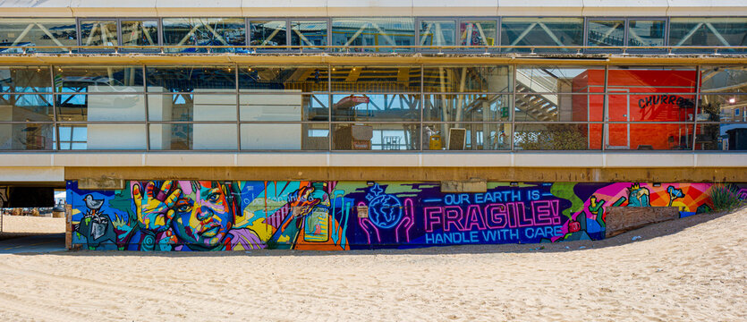Environmental Mural Beneath Scheveningen Pier