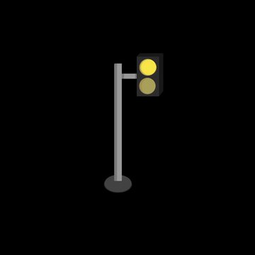 yellow traffic light