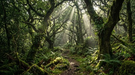 Obraz premium Ancient mossy forest