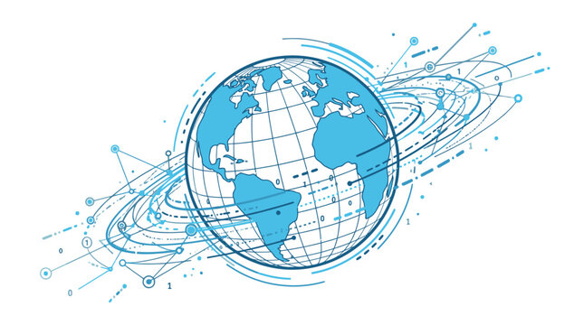 Globe Earth Planet World Map.