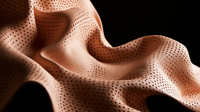 Porous Bone Structure Close-up Abstract Scientific