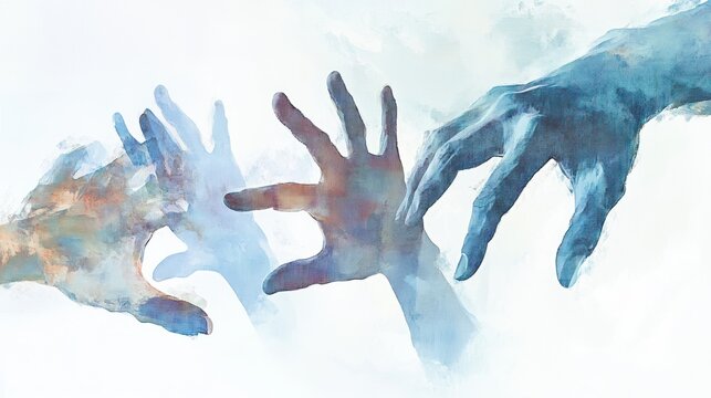 Reaching Hands