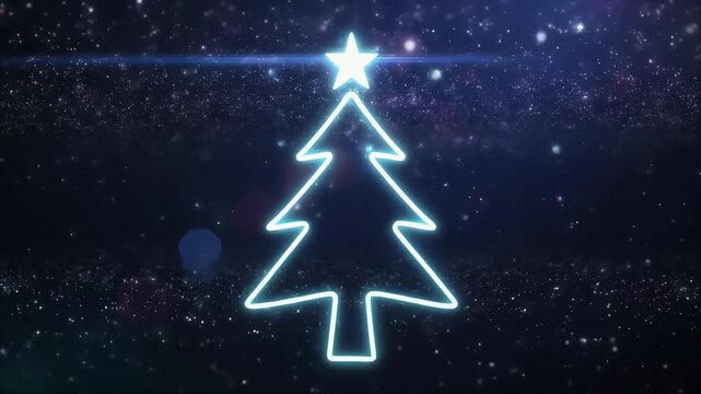 christmas tree made of stars