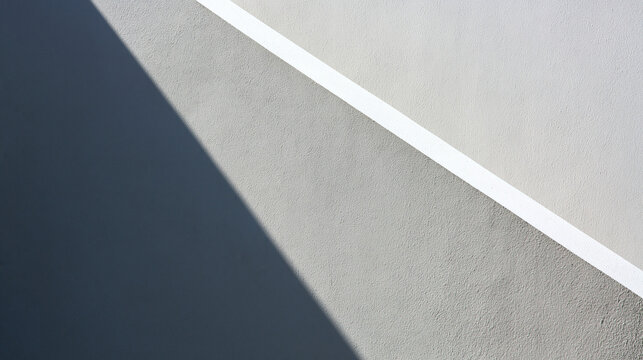Minimalist Architectural Wall Texture with Shadow and Geometric Lines