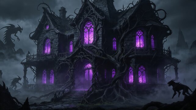 scary halloween background