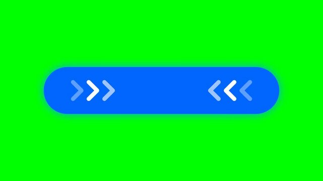 Blue double arrow button on green background for navigation.