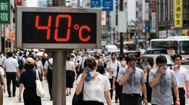 異常気象(酷暑)イメージ