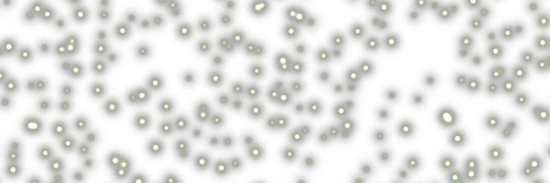 White Fireflies Glowing Particles Overlay, Isolated on Transparent Background. Isolated glowing fireflies glowing particles for VFX, motion graphics and cinematic compositing.
