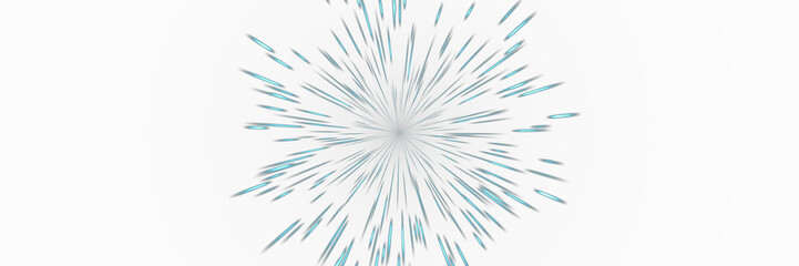 Obraz premium Cyan Hyperspace Star Warp Overlay, Isolated on Transparent Background. Isolated glowing hyperspace star warp for VFX, motion graphics and cinematic compositing.