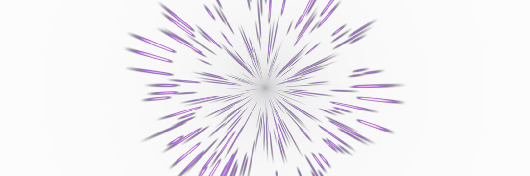 Purple Hyperspace Star Warp Overlay, Isolated on Transparent Background. Isolated glowing hyperspace star warp for VFX, motion graphics and cinematic compositing.