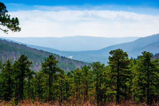 Ouachita Mountains Seen From the Talimena Scenic Drive, Oklahoma