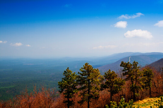 Ouachita Mountains Seen From the Talimena Scenic Drive, Oklahoma