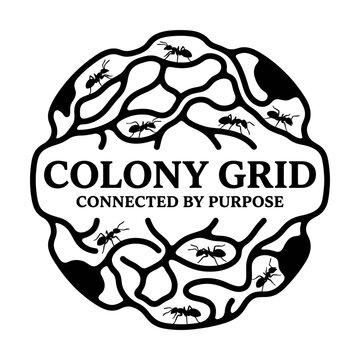 Ant colony labyrinth tunnel grid icon.