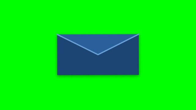envelope icon showing message delivery process representing financial communication and important document
