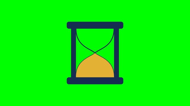 hourglass icon depicting time passing process representing deadline urgency and time value of money