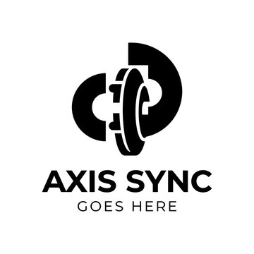 Interlocking mechanical axis bracket logo.