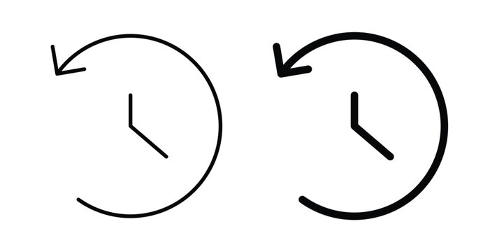 Past time icon for creative designs