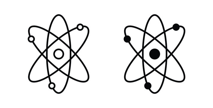 Physics icon for creative designs