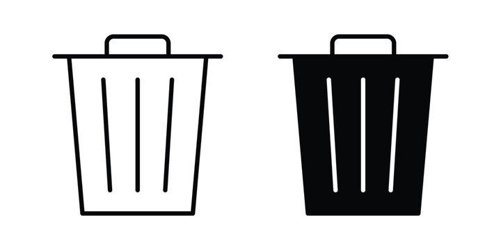 Delete icon in black, best for Web Design